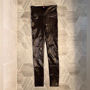 SPANX Faux Croc Leather Leggings